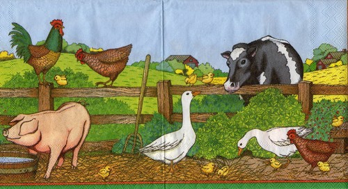 Servietten bauernhof - servietten, ~