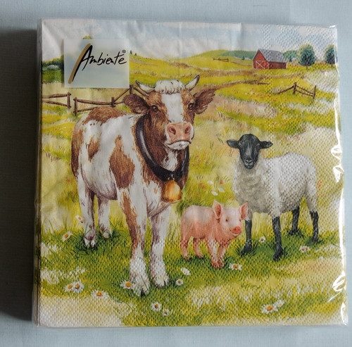 Servietten kuh schaf ferkel - schaf,