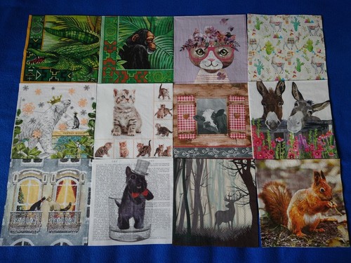 Servietten hund katze - 12,
