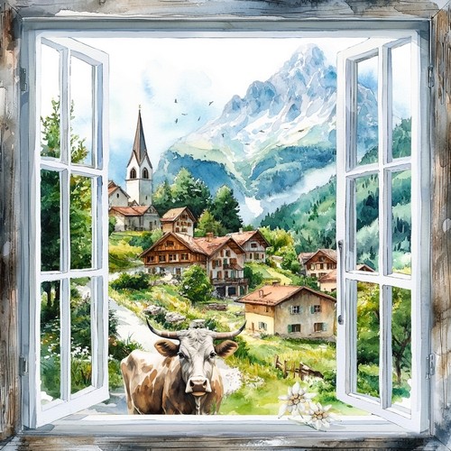 Servietten mountain view - servietten,