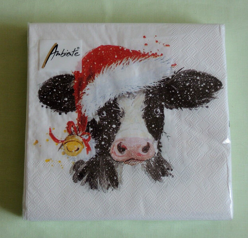 Servietten kuh weihnachten - servietten,