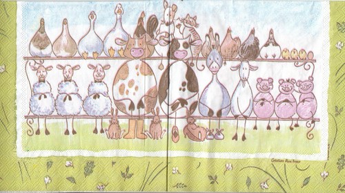 Lunch papier servietten - 3,