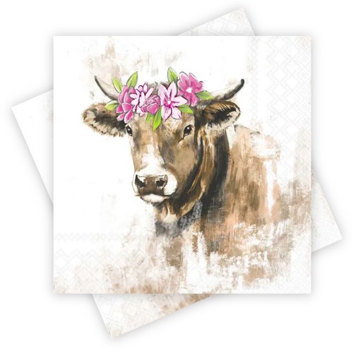 Servietten kuh blumenkranz - 20,