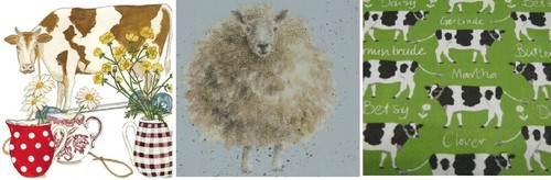 Servietten kuh schaf tiere - 3,